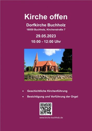 Plakat Einladung Kirche offen